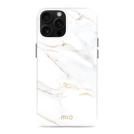 MIO iPhone 16 Pro Max MagSafe Hülle Hardcase Backcover - White Marble
