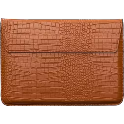 Mobigear Envelope Croco Laptop Sleeve 12 Zoll Laptop Hülle - Braun