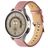 Mobigear Stitched Leder Smartwatch Armband Dornschließe - 22-mm-Universalanschluss - Pink