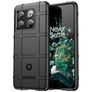 Mobigear Rugged Shield OnePlus 10T Hülle Flexibles TPU Backcover Stoßfest - Schwarz