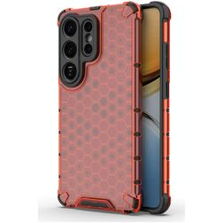 Mobigear Honeycomb Samsung Galaxy S26 Ultra Hardcase Backcover Shockproof - Rot