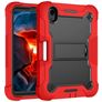 Mobigear ShieldStand iPad Mini 6 (2021) Hülle Kunststoff,Silikon Backcover + Stifthalter + Ständer - Schwarz / Rot