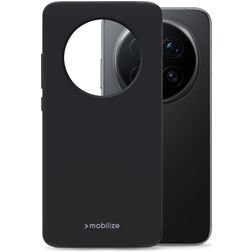 Mobilize Rubber Gelly Honor Magic 8 Pro Hülle Flexibles TPU Backcover - Schwarz