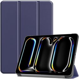 Mobigear Tri-Fold iPad Pro 11 Zoll (2025) Hülle Klapphülle - Dunkelblau