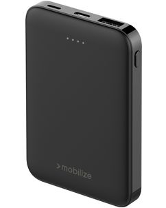 Mobilize Dual USB / USB-C Powerbank 5.000 mAh 10W - Schwarz