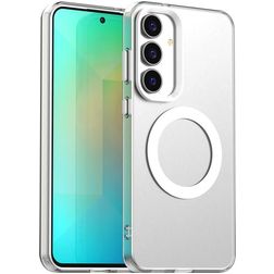 Mobigear Shockproof Samsung Galaxy S25 FE MagSafe Hülle Hardcase Backcover - Weiß