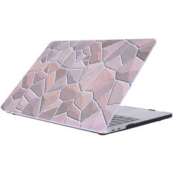 Mobigear Stone MacBook Pro 15 Zoll (2016-2019) Hardshell Hülle Laptop Cover MacBook Case - Model 2 - Modell A1707 / A1990