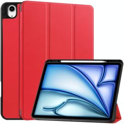 Mobigear Tri-Fold iPad Air 13 Zoll (2026) Hülle Klapphülle + Stifthalter - Rot