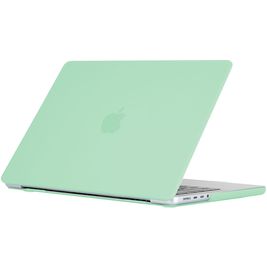 Mobigear Cream Matte MacBook Pro 16 Zoll (2021-2024) Hardcase Hülle MacBook Case - Grün - Model A2485 / A2780 / A2991 / A3186
