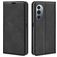 Mobigear Retro Slim Motorola Edge X30 Hülle Klapphülle Geldbörse - Schwarz