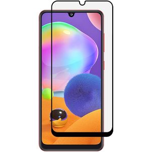 Mobigear Premium Samsung Galaxy A31 Panzerglas Gehärtetes Glas Displayschutz - Hüllenfreundlich - Schwarz