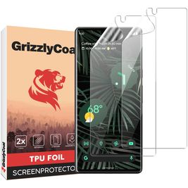 GrizzlyCoat Google Pixel 6 Pro Hydrogel TPU Displayschutz - Hüllenfreundlich + Applikator (2er Pack)