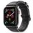 Dux Ducis Business Leder Apple Watch Armband Dornschließe - 49/46/45/44 mm - Schwarz