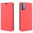 Mobigear Retro Slim OPPO Reno 4 Hülle Klapphülle Geldbörse - Rot