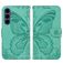 Mobigear Butterfly Samsung Galaxy S26 FE Hülle Klapphülle Geldbörse - Grün
