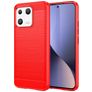 Mobigear Brushed Slim Xiaomi 13 Hülle Flexibles TPU Backcover - Rot
