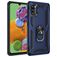 Mobigear Armor Ring Samsung Galaxy A41 Hülle Hardcase Backcover Stoßfest mit Ringhalter - Blau