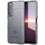 Mobigear Rugged Shield Sony Xperia 1 III Hülle Flexibles TPU Backcover Stoßfest - Grau