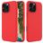 Mobigear Rubber Touch iPhone 16 Pro Silikon Hülle Backcover - Rot