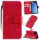 Mobigear Sunflower iPhone 11 Pro Hülle Klapphülle Geldbörse - Rot