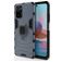 Mobigear Armor Ring Xiaomi Redmi Note 10S Hülle Hardcase Backcover Stoßfest mit Ringhalter - Blau