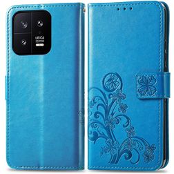 Mobigear Clover Xiaomi 13 Hülle Klapphülle Geldbörse - Blau