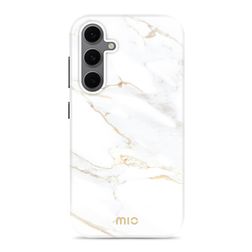 MIO Samsung Galaxy S24 FE MagSafe Hülle Hardcase Backcover - White Marble