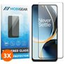Mobigear Premium OnePlus Nord CE 3 Lite Panzerglas Gehärtetes Glas Displayschutz - Hüllenfreundlich - Schwarz (3er Pack)