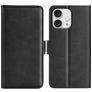 Mobigear Slim Magnet iPhone 16 Pro Hülle Klapphülle Geldbörse - Schwarz