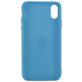 Mobigear Colors iPhone XS Hülle Flexibles TPU Backcover - Blau