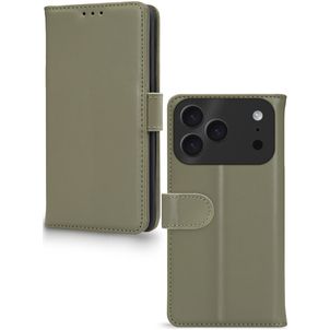Mobilize Premium Gelly iPhone 17 Pro Max Hülle Klapphülle Geldbörse - Grün