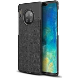 Mobigear Luxury Huawei Mate 30 Pro Hülle Flexibles TPU Backcover - Schwarz