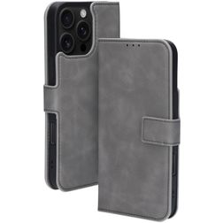 Mobiparts Classic Wallet MagSafe iPhone 16 Pro Max MagSafe Hülle Klapphülle Geldbörse - Granite Grey