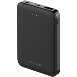 Mobilize Dual USB / USB-C Powerbank 5.000 mAh 10W - Schwarz