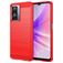 Mobigear Brushed Slim Realme Narzo 50 5G Hülle Flexibles TPU Backcover - Rot