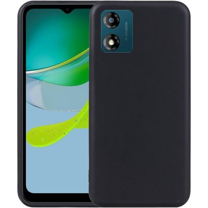 Mobigear Colors Motorola Moto E13 Hülle Flexibles TPU Backcover - Schwarz