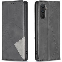 Mobigear Rhombus Slim Samsung Galaxy A24 Hülle Klapphülle - Schwarz