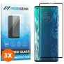 Mobigear Curved Motorola Edge (2020) Panzerglas Gehärtetes Glas Displayschutz - Hüllenfreundlich - Schwarz (3er Pack)