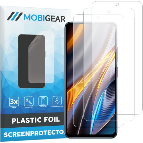Mobigear POCO X4 GT Displayschutz Schutzfolie - Hüllenfreundlich (3er Pack)