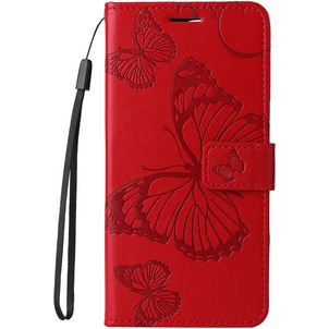 Mobigear Butterfly HONOR 200 Lite Hülle Klapphülle Geldbörse - Rot