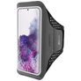 Mobiparts Comfort Fit Handyhalterung Joggen Samsung Galaxy S20 Plus Sporthülle Neopren Sportarmband - Schwarz
