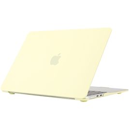Mobigear Cream Matte MacBook Air 15 Zoll (2023-2025) Hardcase Hülle MacBook Case - Gelb - Model A2941 / A3114 / A3241