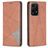 Mobigear Rhombus Slim HONOR 200 Lite Hülle Klapphülle - Braun