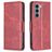 Mobigear Excellent Motorola Moto G200 5G Klapphülle Portemonnaie - Rot