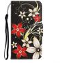 Mobigear Design Huawei P40 Lite E Hülle Klapphülle Geldbörse - Blumen