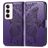 Mobigear Butterfly OPPO Reno 12 Pro Klapphülle Portemonnaie - Lila