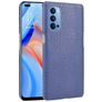 Mobigear Croco OPPO Reno 4 Hülle Hardcase Backcover - Blau