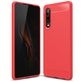 Mobigear Brushed Slim Huawei P30 Hülle Flexibles TPU Backcover - Rot