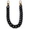 Mobigear Kunststoff Marble Chain Verstellbare Universal-Handykette - Schwarz