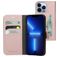 Mobiparts Classic Wallet iPhone 13 Pro Klapphülle Portemonnaie - Pink